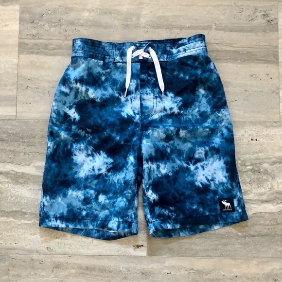 abercrombie kids blue tie-dye boardshorts - Picture 4 of 6